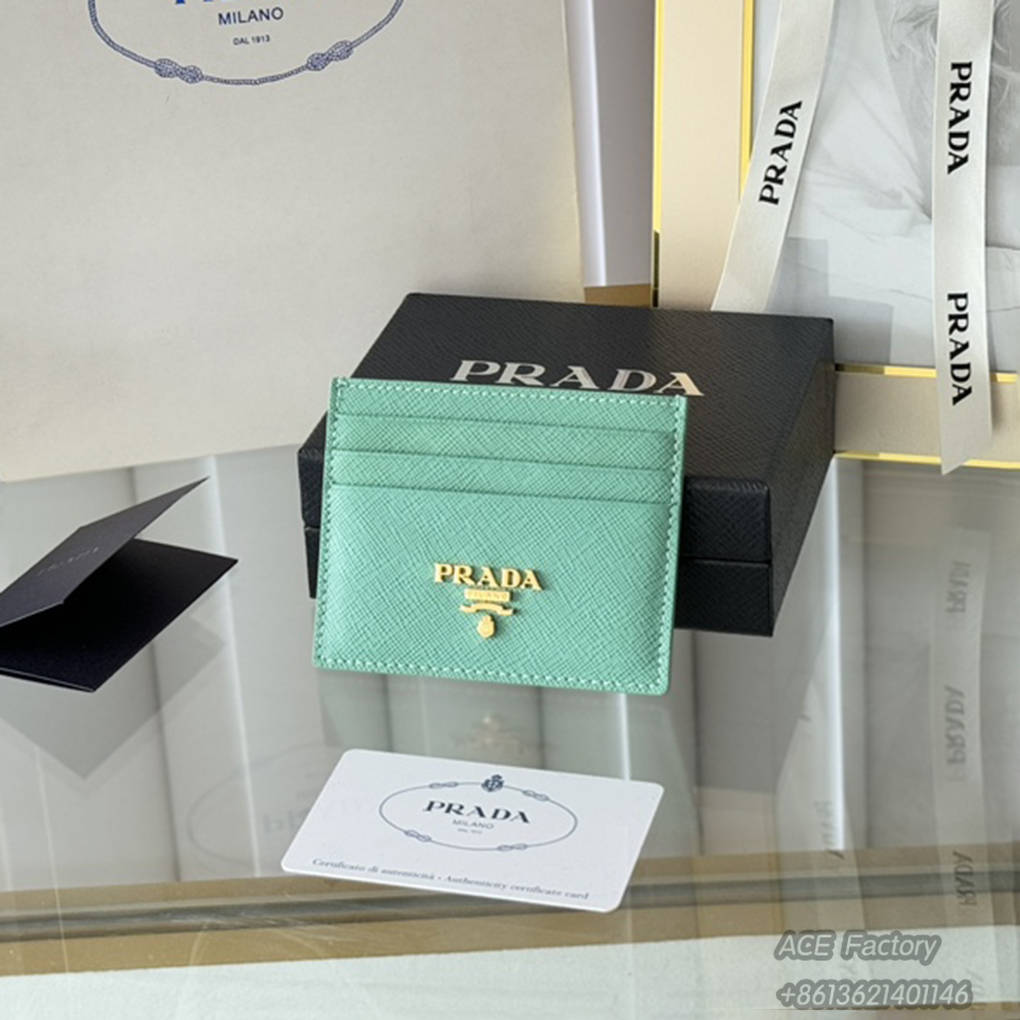 PRADA Classic Women's Card Holder 1MC025 Fashion Wallet Purse 9A Mirror Quality Luxury Design 10 cm