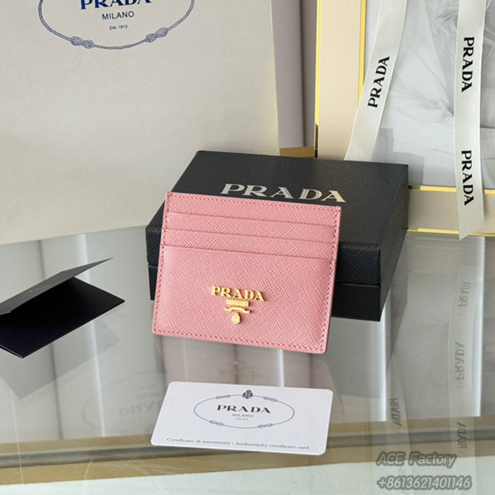 PRADA Classic Women's Card Holder 1MC025 Fashion Wallet Purse 9A Mirror Quality Luxury Design 10 cm