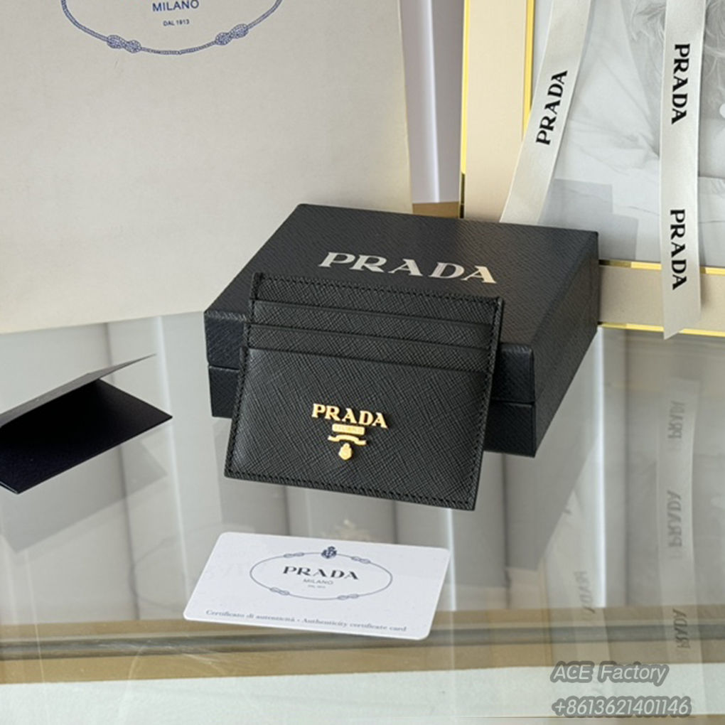 PRADA Classic Women's Card Holder 1MC025 Fashion Wallet Purse 9A Mirror Quality Luxury Design 10 cm