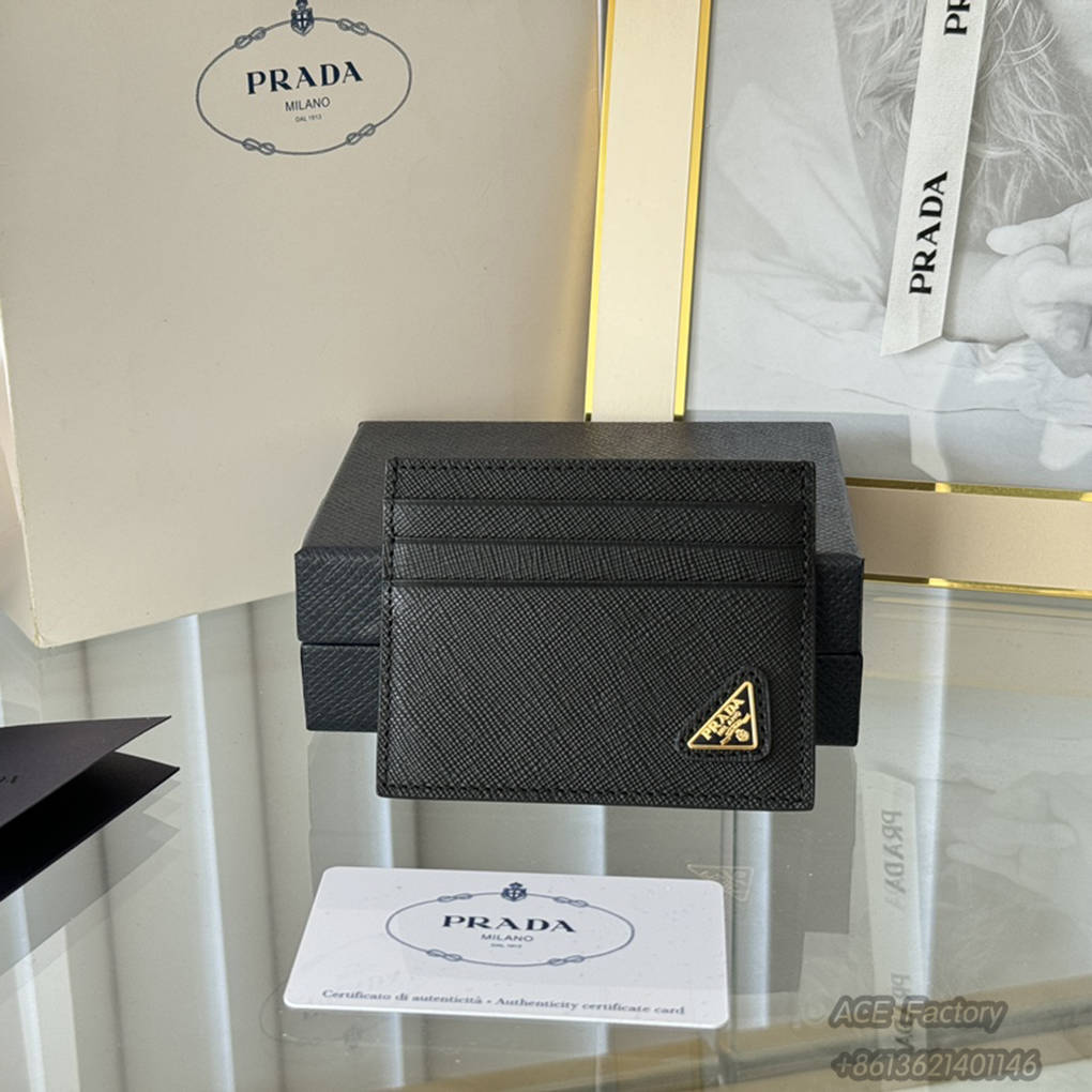 PRADA Classic Women's Card Holder 1MC025 Fashion Wallet Purse 9A Mirror Quality Luxury Design 10 cm