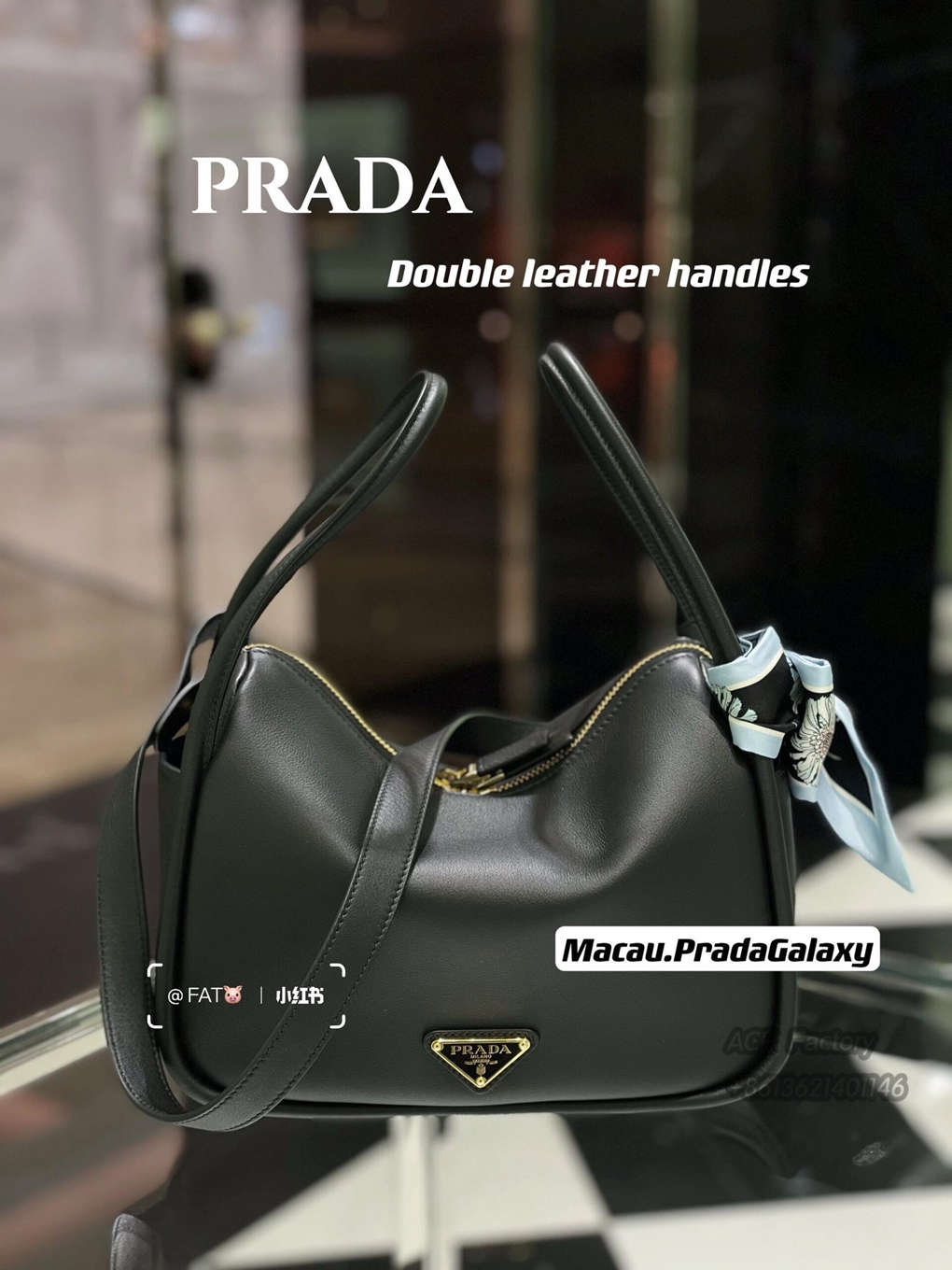 Prada Lindy Bowling Bag 1BA451 Triangle Metal Logo Handbag Fashion 9A Mirror Quality Luxury Design 25cm