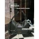 Prada Lindy Bowling Bag 1BA451 Triangle Metal Logo Handbag Fashion 9A Mirror Quality Luxury Design 25cm