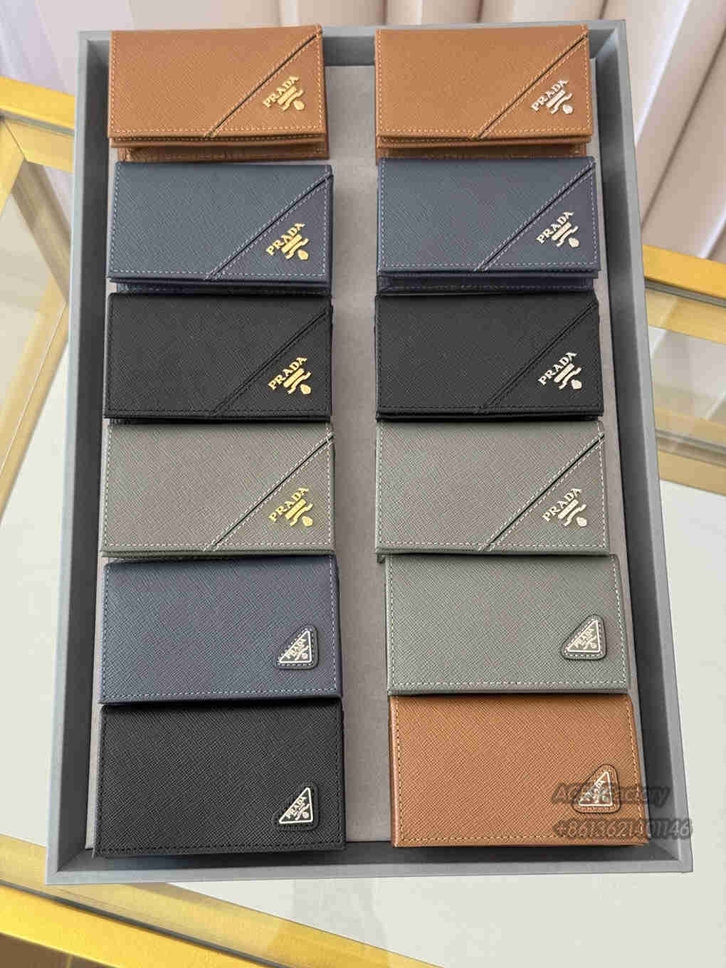 PRADA Classic Card Holder 1MC122 Fashion Wallet   Purse 9A Mirror Quality Luxury Design 11 cm