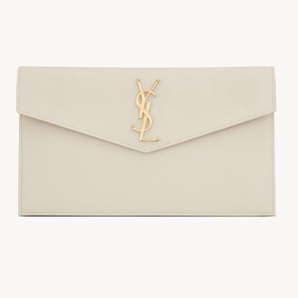 YSL UPTOWN Cowhide Large Wallet Envelope Bag Clutch 9A Quality Luxury Designer Mirror Quality 27cm