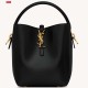 YSL Small Shiny Bucket Bag LE37 749036 9A Quality Luxury Designer Mirror Quality 20cm