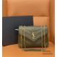 YSL LOULOU Y-Shaped Shoulder Bag 494699 Handbag Casual Fashion 9A Quality Luxury Designer Mirror Quality 23cm