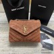 YSL LOULOU Y-Shaped Shoulder Bag 494699 Handbag Casual Fashion 9A Quality Luxury Designer Mirror Quality 23cm