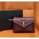 YSL LOULOU Y-Shaped Shoulder Bag 494699 Handbag Casual Fashion 9A Quality Luxury Designer Mirror Quality 23cm