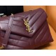 YSL LOULOU Y-Shaped Shoulder Bag 494699 Handbag Casual Fashion 9A Quality Luxury Designer Mirror Quality 23cm