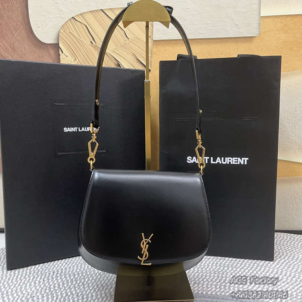 YSL VOLTAIRE BOX Shoulder Bag Underarm Handbag Patent Leather Clutch Crossbody Casual Fashion 9A Quality Luxury Designer Mirror Quality 17.5cm