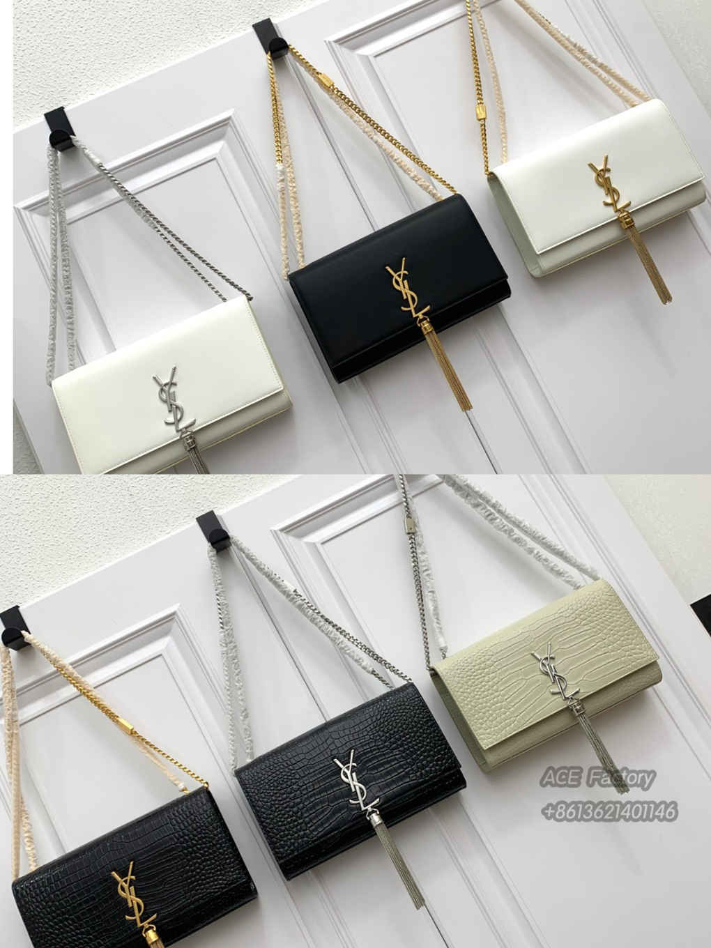 YSL Tassel Chain Shoulder Bag 377829 Kate Handbag Crossbody Casual Fashion 9A Quality Luxury Designer Mirror Quality 24cmm