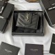 YSL Mini Coin Accordion Purse Card Holder Wallet 607907 Casual Fashion 9A Quality Luxury Designer Mirror Quality 10cm