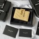 YSL Mini Coin Accordion Purse Card Holder Wallet 607907 Casual Fashion 9A Quality Luxury Designer Mirror Quality 10cm