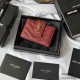 YSL Mini Coin Accordion Purse Card Holder Wallet 607907 Casual Fashion 9A Quality Luxury Designer Mirror Quality 10cm