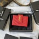 YSL Mini Coin Accordion Purse Card Holder Wallet 607907 Casual Fashion 9A Quality Luxury Designer Mirror Quality 10cm