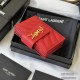 YSL Mini Coin Accordion Purse Card Holder Wallet 607907 Casual Fashion 9A Quality Luxury Designer Mirror Quality 10cm