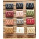 YSL Short Wallet Casual Fashion Caviar Genuine Leather Y Shape Embroidery 530841 Coin Purse Card Holder Purse 9A Quality Luxury Designer Mirror Quality 11cm