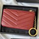 YSL Caviar Zip Coin Purse Key Ring Wallet Card Holder 438386 Purse 9A Quality Luxury Designer Mirror Quality 13cm