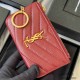 YSL Caviar Zip Coin Purse Key Ring Wallet Card Holder 438386 Purse 9A Quality Luxury Designer Mirror Quality 13cm