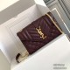 YSL Enveloppe Chain Shoulder Bag Grained Caviar Genuine Leather 600195 Handbag Crossbody   Casual Fashion 9A Luxury Designer Mirror Quality 21cm