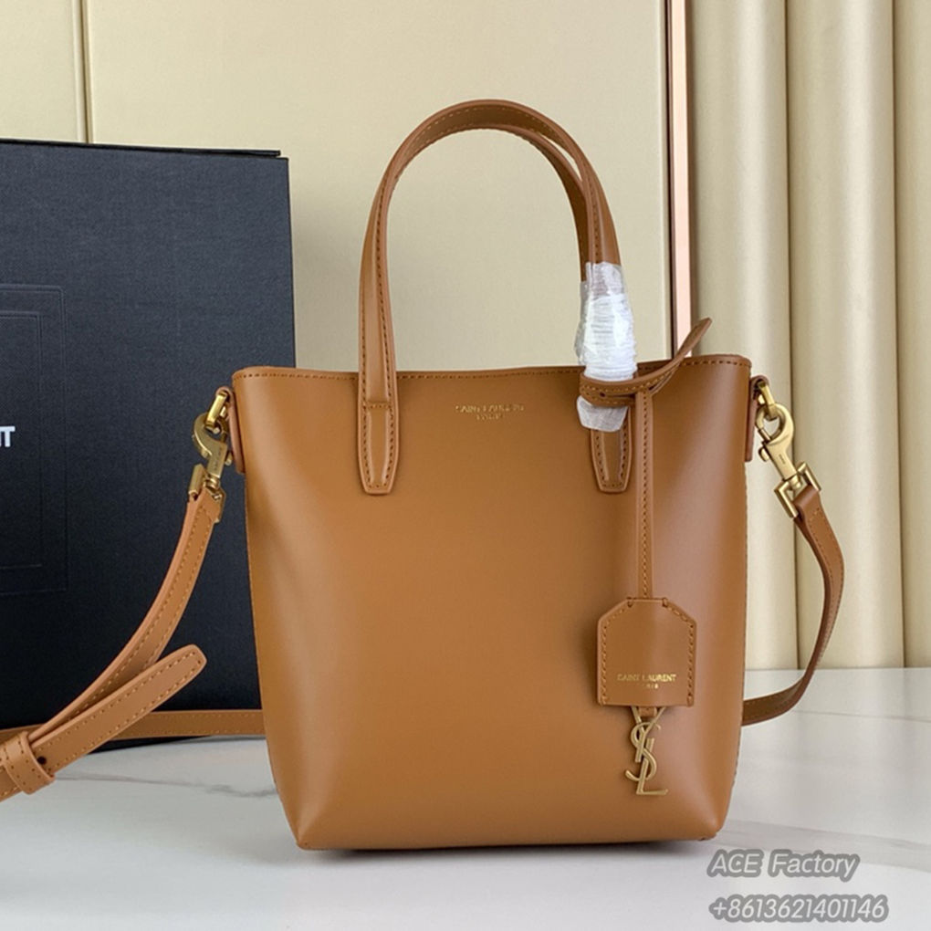 YSL Mini Toy Shopping Saint Laurent In Box Leather Box Leather Shoulder Bag Genuine Leather Handbag 773995 Crossbody  Casual Fashion 9A Luxury Designer Mirror Quality 18cm