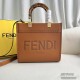 Fendi Sunshine Tote Shopping  Roma Shoulder Bag   Calfskin  Handbag Casual Fashion Luxury Designer Mirror Quality 25cm