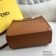 Fendi Sunshine Tote Shopping  Roma Shoulder Bag   Calfskin  Handbag Casual Fashion Luxury Designer Mirror Quality 25cm