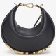 Fendi Graphy Mini Underarm Bag Crescent Metal Large Logo Shoulder Bag Tote Casual Fashion Luxury Designer Mirror Quality 20cm