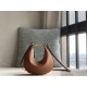 Fendi Graphy Mini Underarm Bag Crescent Metal Large Logo Shoulder Bag Tote Casual Fashion Luxury Designer Mirror Quality 20cm