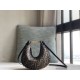 Fendi Graphy Mini Underarm Bag Crescent Metal Large Logo Shoulder Bag Tote Casual Fashion Luxury Designer Mirror Quality 20cm