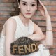 Fendi Graphy Mini Underarm Bag Crescent Metal Large Logo Shoulder Bag Tote Casual Fashion Luxury Designer Mirror Quality 20cm