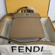 FENDI PeekabooISeeU Shoulder Bag 8BN327 Pebbled Nappa Leather Lining Tote Handle Casual Fashion Luxury Designer Mirror Quality 20cm