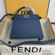 FENDI PeekabooISeeU Shoulder Bag 8BN327 Pebbled Nappa Leather Lining Tote Handle Casual Fashion Luxury Designer Mirror Quality 20cm