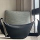 FENDI Melon Small Crescent Messenger Bag Men's Shoulder Bag FF Jacquard Casual Fashion Purse Handbag Grain Leather Luxury Designer Mirror Quality 33cm