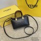 FENDI By The Way Mini Boston Handbag Shoulder Bag ROMA Casual Fashion Handle Tote Luxury Designer Mirror Quality 20cm