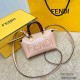 FENDI By The Way Mini Boston Handbag Shoulder Bag ROMA Casual Fashion Handle Tote Luxury Designer Mirror Quality 20cm