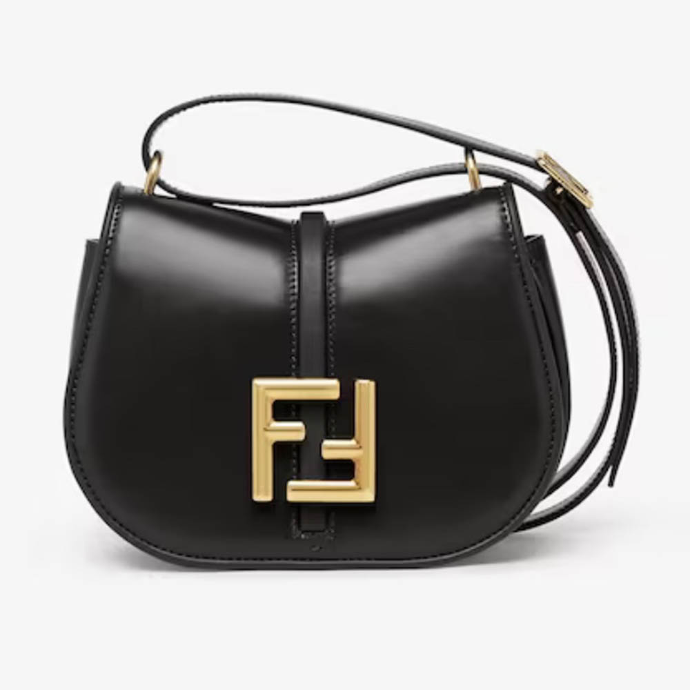 FENDI C'mon Saddle Bag Handbag Shoulder Bag ROMA Casual Fashion Underarm FF Handbag Luxury Designer Mirror Quality 21cm