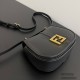 FENDI C'mon Saddle Bag Handbag Shoulder Bag ROMA Casual Fashion Underarm FF Handbag Luxury Designer Mirror Quality 21cm