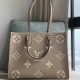 Louis Vuitton Onthego Pm Tote Monogram Reverse Canvas Leather M46373 9a Mirror Quality Version 25cm