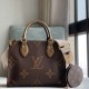 Louis Vuitton Onthego Pm Tote Monogram Reverse Canvas Leather M46373 9a Mirror Quality Version 25cm