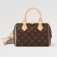 Speedy Bandoulière 20 Monogram Canvas Genuine Leather Grained Louis Vuitton Speedy Travel Bag 9A Mirror Quality Version 20cm  M46234 M46222