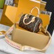 Speedy Bandoulière 20 Monogram Canvas Genuine Leather Grained Louis Vuitton Speedy Travel Bag 9A Mirror Quality Version 20cm  M46234 M46222