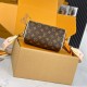 Speedy Bandoulière 20 Monogram Canvas Genuine Leather Grained Louis Vuitton Speedy Travel Bag 9A Mirror Quality Version 20cm  M46234 M46222