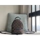 PALM SPRINGS Mini Backpack Monogram Reverse Coated Canvas Playful Style Multi-point Fixed Shoulder Strap Cross body Louis Vuitton 9A Mirror Quality 21cm