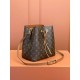 Neonoe Lv Monogram Coated Canvas Embossed Grained Cowhide Leather Louis Vuitton Replica Bag Fashion Design Luxury 10A Top Mirror Version 26cm  M44020  M45497